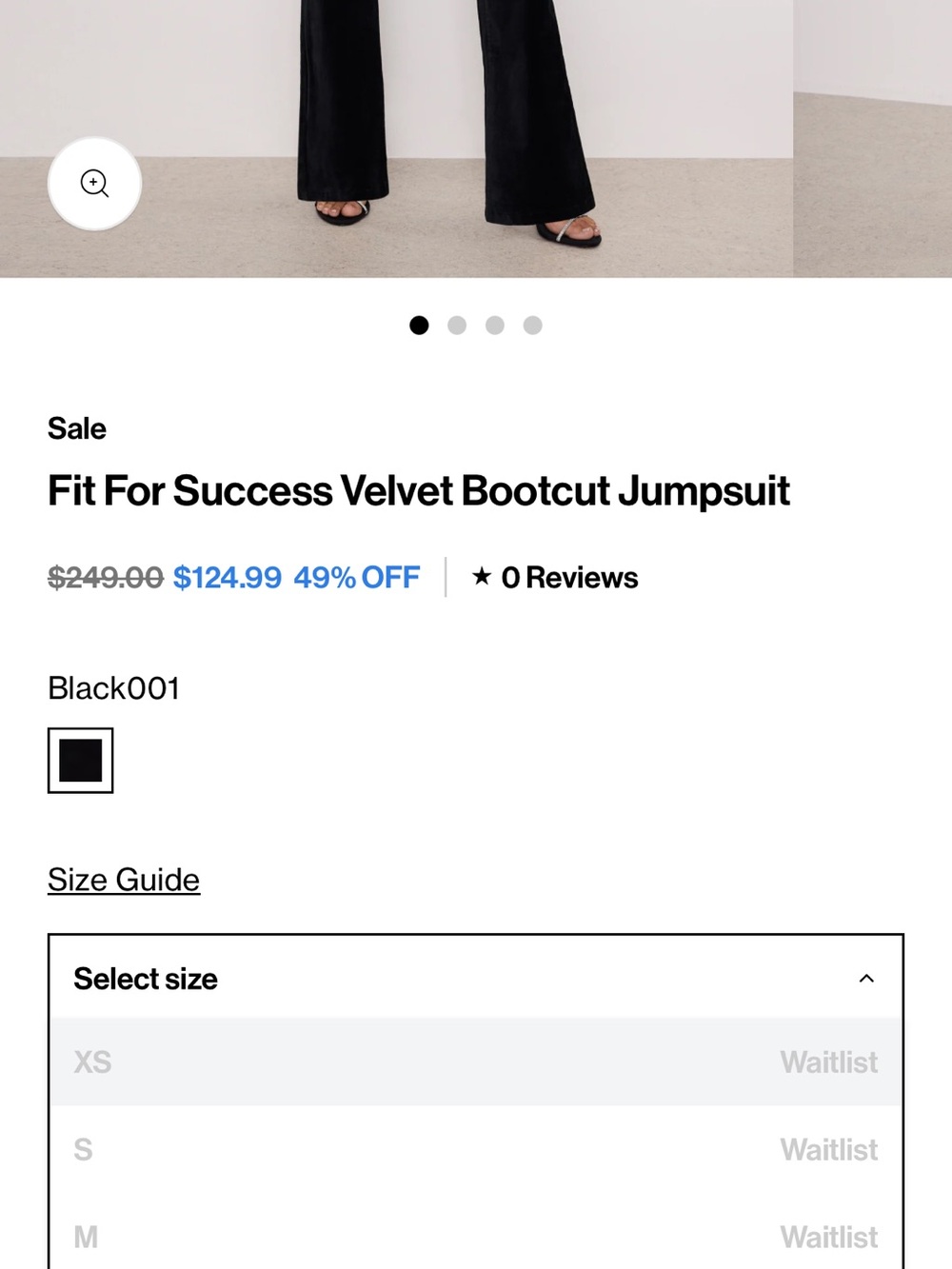 Good American Black Velvet Jumpsuit with Flared Legs Long Inseam 0/2L XS Long - Picture 5 of 8